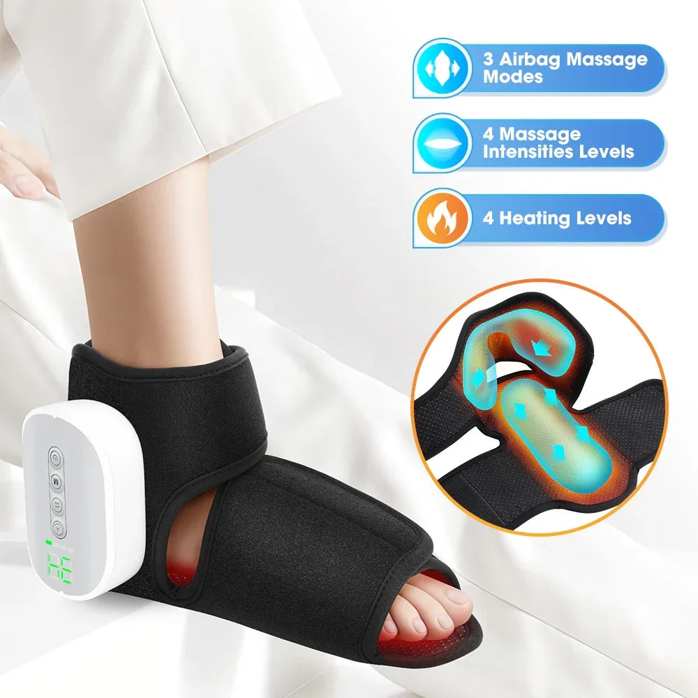 Foot & Ankle Heat Compression Massager