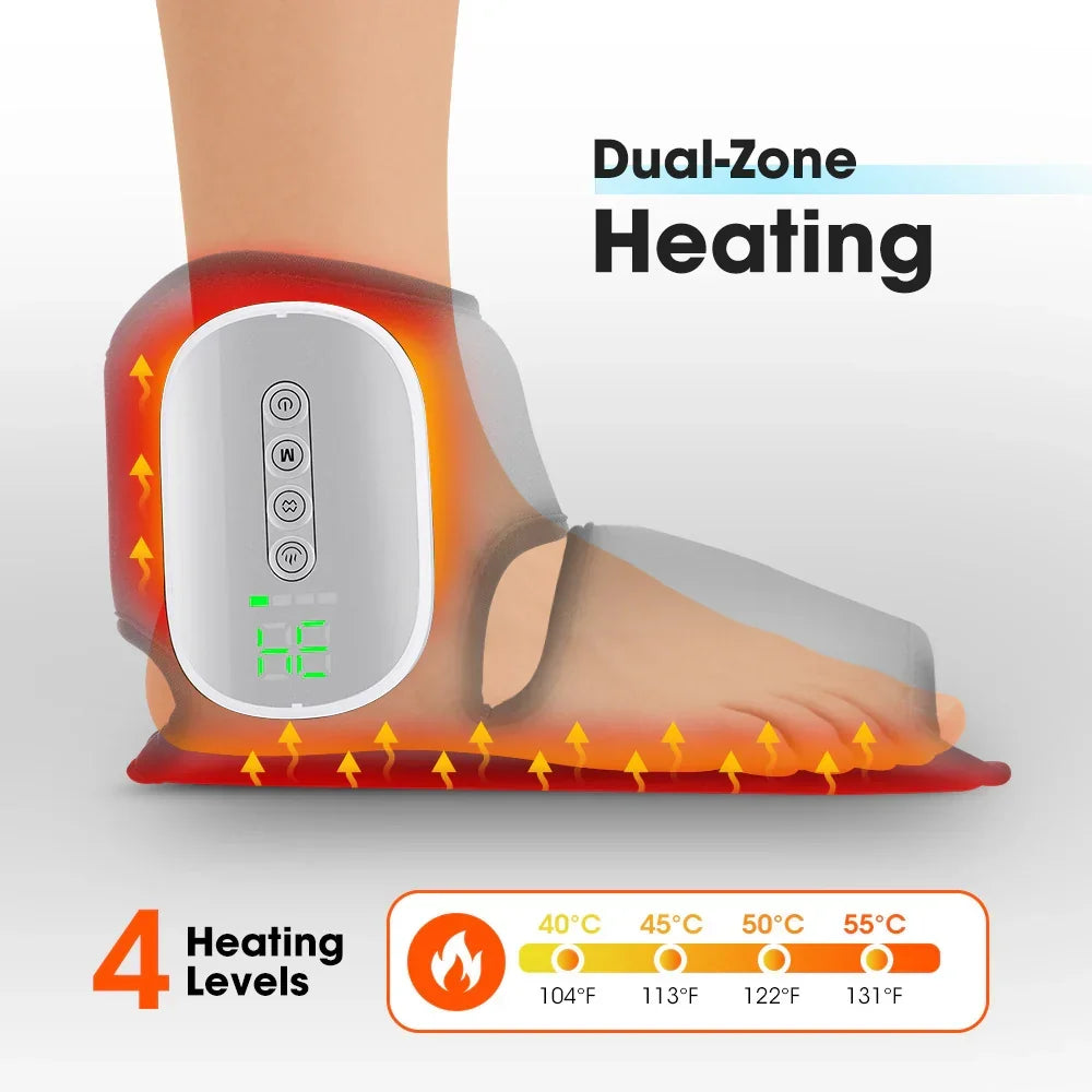 Foot & Ankle Heat Compression Massager